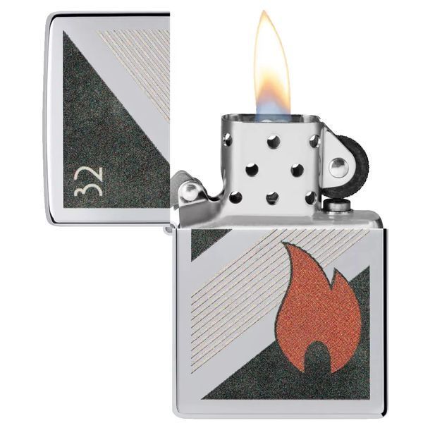 Зажигалка бензиновая Zippo 32 Flame Design (48623) V77550486 фото