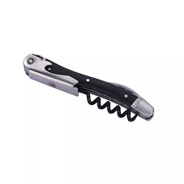 Нож сомелье Laguiole Black Wood Corkscrew с открывалкой дерево пакка в подарочной коробке (40268161) V77552242 фото
