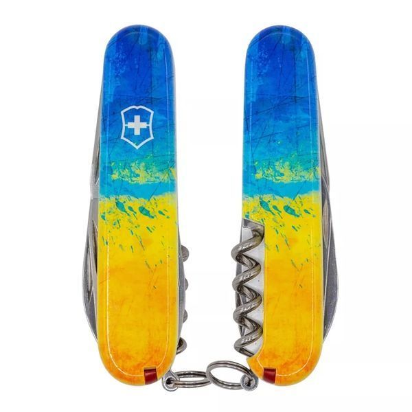 Швейцарський ніж Victorinox Climber Ukraine Жовто-синій малюнок (1.3703.7_T3100p) V77552923 фото