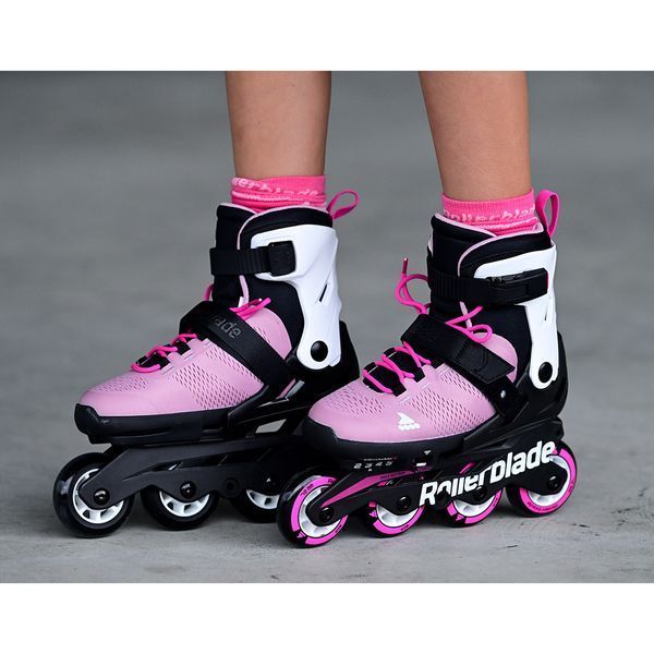 Rollerblade роликові ковзани Microblade pink-white 36.5-40 29301 фото