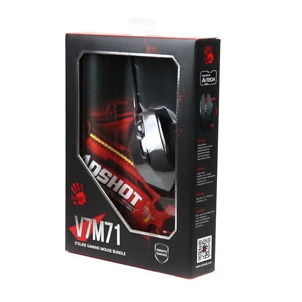 Комплект Мышь игровая A4-Tech Bloody V7M USB с ковриком V7M71 Bloody 1604333 фото