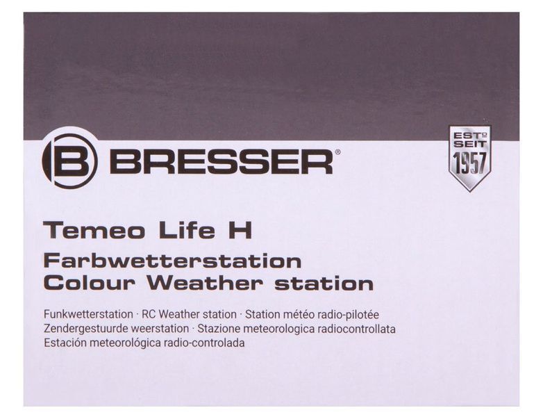 Метеостанция Bresser Colour Temeo Life H Black 7008000CM3000 фото