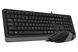 A4Tech Fstyler F1010, комплект дротовий клавіатура з мишою, USB, чорний+сірий колір F1010 (Grey) 1604053 фото 3