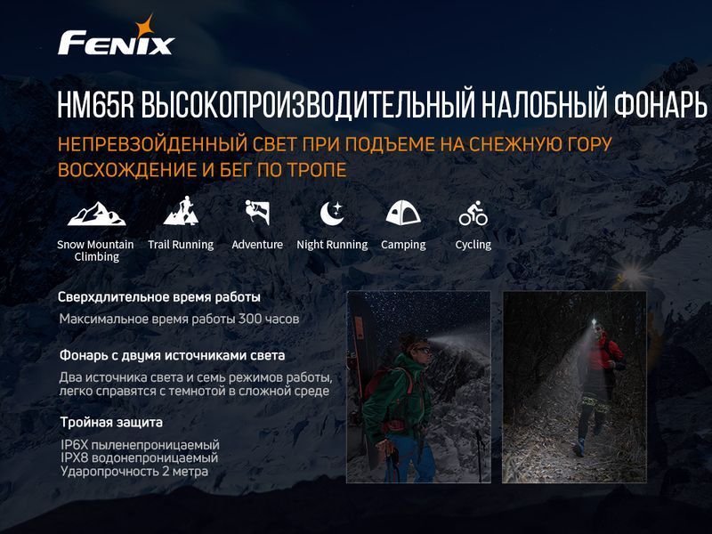 Фонарь налобный Fenix ​​HM65R 61786 фото