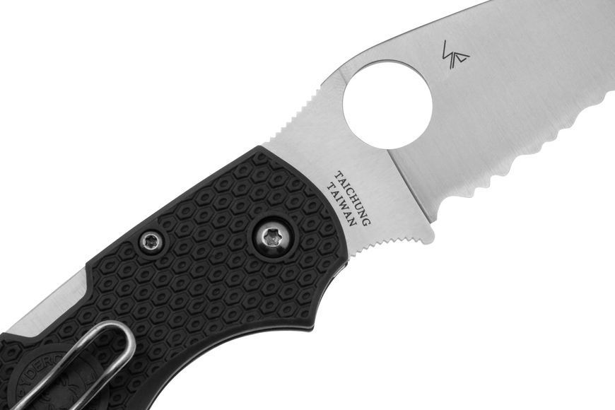 Ніж Spyderco Chaparral CTS XHP FRN Gray Серрейтор C152SGY 871653 фото