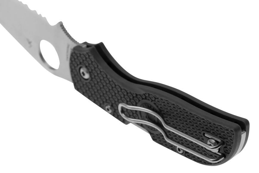 Ніж Spyderco Chaparral CTS XHP FRN Gray Серрейтор C152SGY 871653 фото