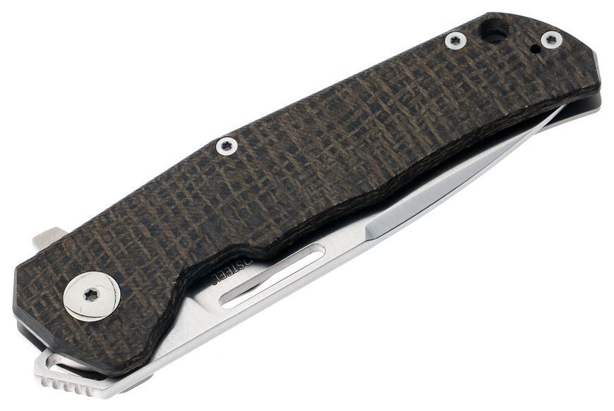 Ніж Lionsteel Q4ttro Green Burlap Micarta Q4 BGR 392181 фото