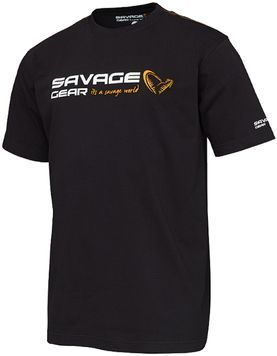 Футболка Savage Gear Signature Logo T-Shirt XXL Black ink 18544433 фото