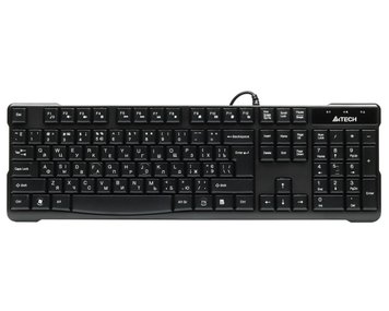 Клавиатура A4-Tech KR-750 USB, черная, 103 keys, Win.Vista x86 Comfort Rounded Edge keyboard KR-750 USB (Black) 0200084 фото