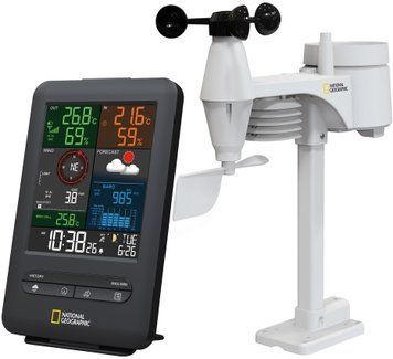 Метеостанция National Geographic Weather Center 5-in-1 256 Colour Black 9080500 фото