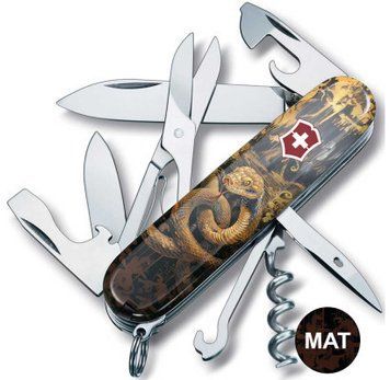 Швейцарський ніж Victorinox Swiss Army Climber Zodiac Золота дерев'яна змія 1.3703.3_Z4240pk 4009112 фото