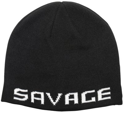 Шапка Savage Gear Logo Beanie One size Black/White 18541927 фото