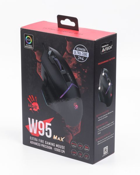 Мышь игровая A4Tech W95 Max Bloody, цвет черный, активированное ПО Bloody W95 Max Bloody (Black) 1605782 фото