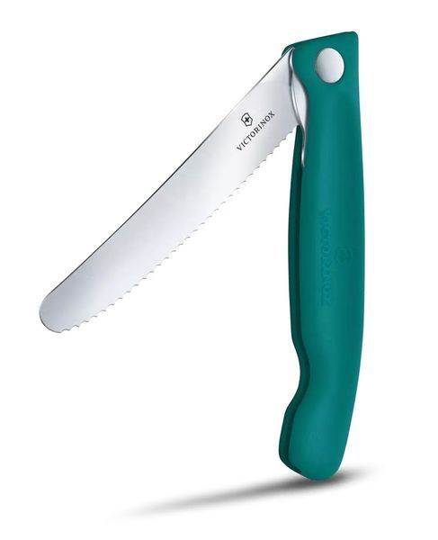 Нож для пикника складной Victorinox Swiss Classic Picnic Серрейтор Зеленый 6.7834.FC1 V77554436 фото