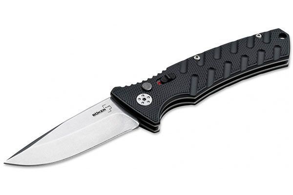 Нож Boker Plus Strike Auto Spearpoint + Тканевый чехол 01BO400 23730769 фото