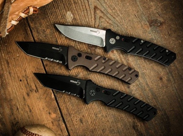 Нож Boker Plus Strike Auto Spearpoint + Тканевый чехол 01BO400 23730769 фото