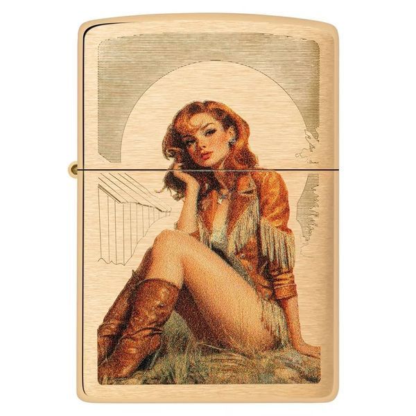 Зажигалка Zippo Western Pinup Design 46962 77890028 фото