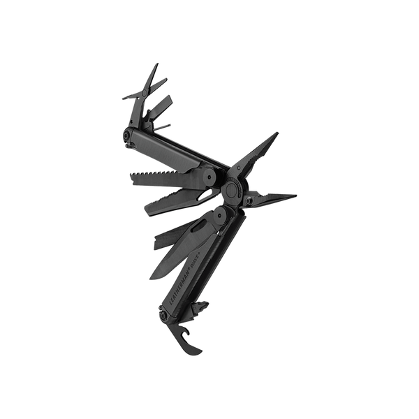 Мультиінструмент Leatherman WAVE PLUS BLACK, синтетичний чохол Molle, карт. коробка 832526 4007372 фото