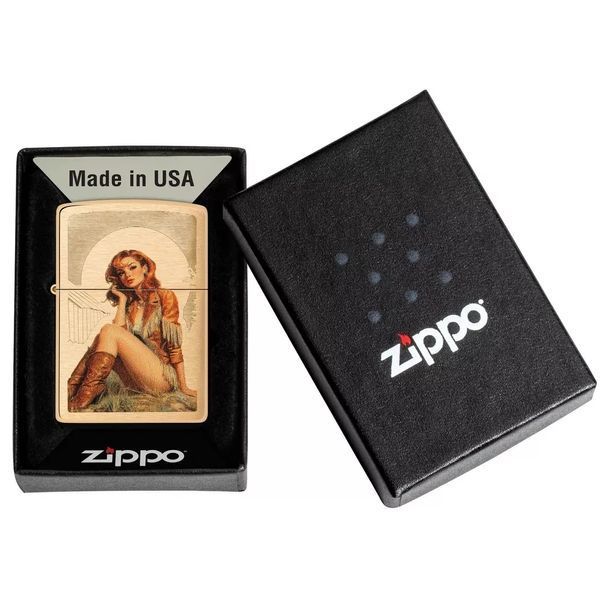 Зажигалка Zippo Western Pinup Design 46962 77890028 фото