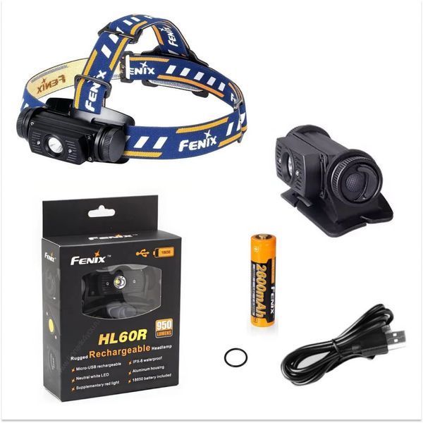Ліхтар налобний Fenix HL60R Cree XM-L2 U2 Neutral White LED 458090 фото