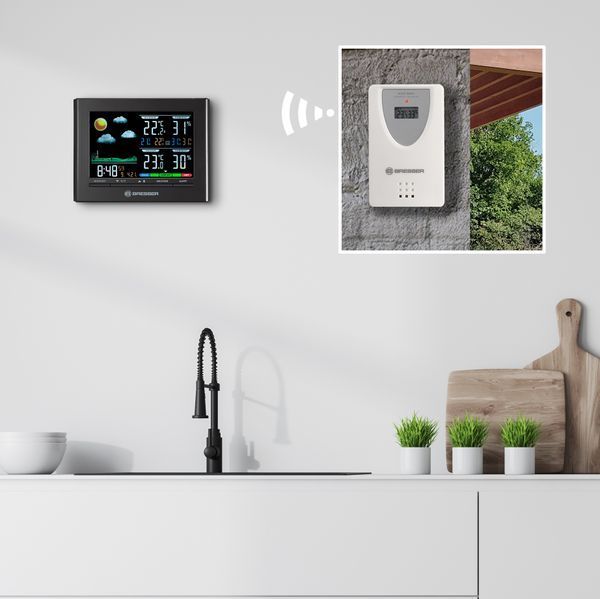 Метеостанция Bresser Neomeo Colour (Black) (7007330) 929326 фото