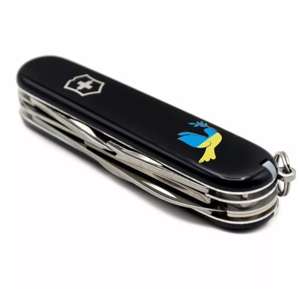 Швейцарський ніж Victorinox Climber Ukraine 91 мм 14 функцій Голуб світу (1.3703.3_T1036u) V77552903 фото