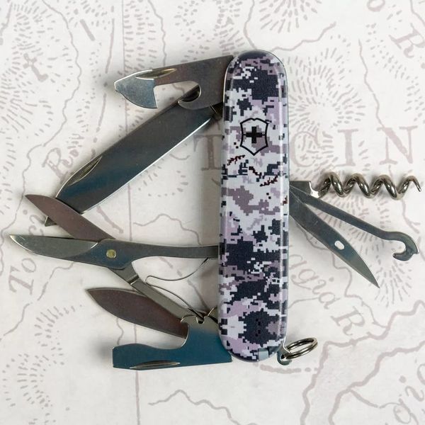Швейцарський ніж Victorinox Climber Army 1.3703.3_W3942p Піксель синій V77554523 фото
