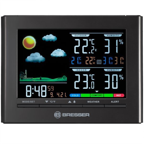 Метеостанция Bresser Neomeo Colour (Black) (7007330) 929326 фото