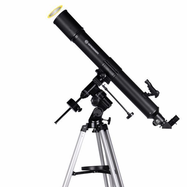 Телескоп Bresser Quasar 80/900 EQ Refractor Solar Carbon с солнечным фильтром и адаптером для смартфона (4780909) 923033 фото