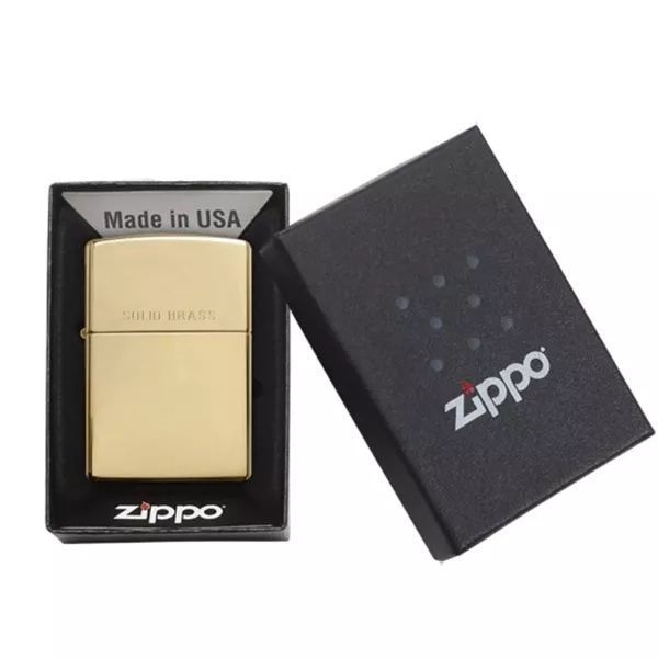 Зажигалка Zippo Reg High Polish Brass (254) V77550768 фото