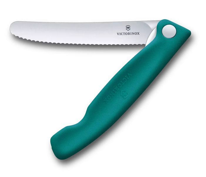 Нож для пикника складной Victorinox Swiss Classic Picnic Серрейтор Зеленый 6.7834.FC1 V77554436 фото