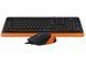A4Tech Fstyler F1010, комплект дротовий клавіатура з мишою, USB, чорний+помаранчевий колір F1010 (Orange) 1604054 фото 4