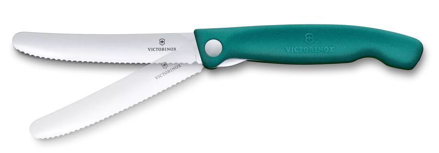 Нож для пикника складной Victorinox Swiss Classic Picnic Серрейтор Зеленый 6.7834.FC1 V77554436 фото