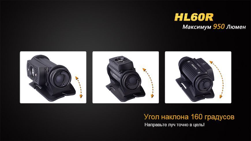 Ліхтар налобний Fenix HL60R Cree XM-L2 U2 Neutral White LED 458090 фото