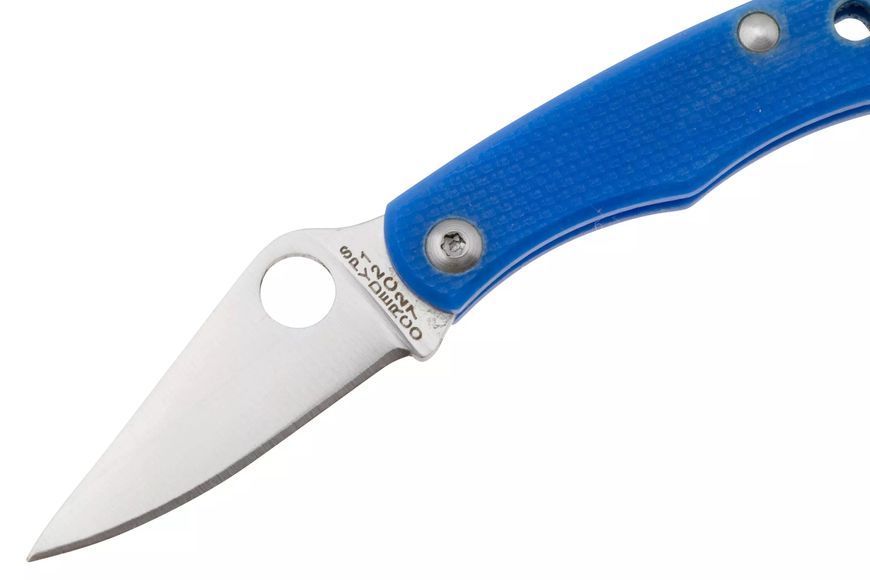 Ніж Spyderco Bug 12C27 G-10 Blue C133GBLP 871673 фото