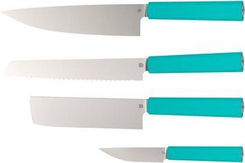 Набір кухонних ножів Butterfork Purest Set Turquoise Green BF01-FKS-MT 19370022 фото