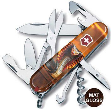 Швейцарський ніж Victorinox Swiss Army Climber Zodiac Золота дерев'яна змія 1.3703_Z4250pk 4009113 фото