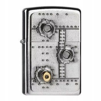 Зажигалка Zippo Bullet Holes 3D Пулевые отверстия 2004519 V77553988 фото