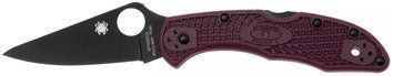 Ніж Spyderco Delica 4 Lightweight BB Micro-Melt PD1 FRN Burgundy C11BGBKP 871696 фото