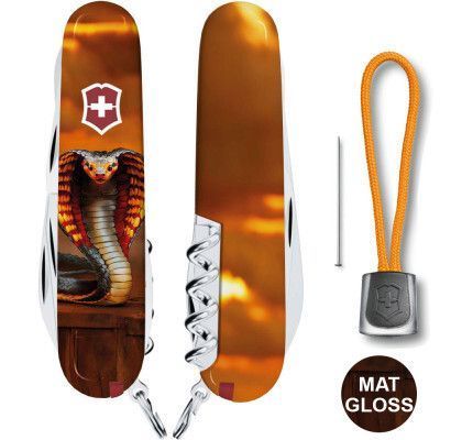 Швейцарський ніж Victorinox Swiss Army Climber Zodiac Золота дерев'яна змія 1.3703_Z4250pk 4009113 фото