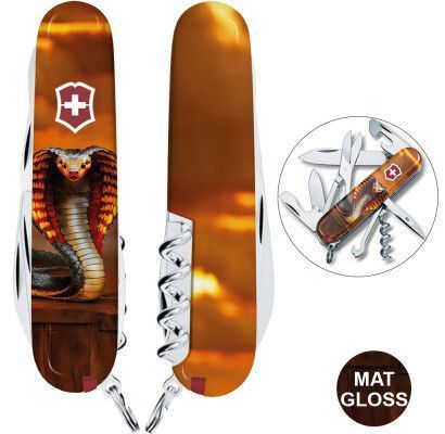Швейцарський ніж Victorinox Swiss Army Climber Zodiac Золота дерев'яна змія 1.3703_Z4250pk 4009113 фото