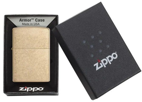 Зажигалка Zippo Armor&trade; Tumbled Brass 28496 V77553856 фото