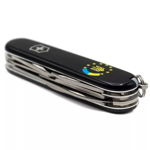 Швейцарський ніж Victorinox Climber Ukraine 91 мм 14 функцій Україна ЄС (1.3703.3_T1130u) V77552908 фото