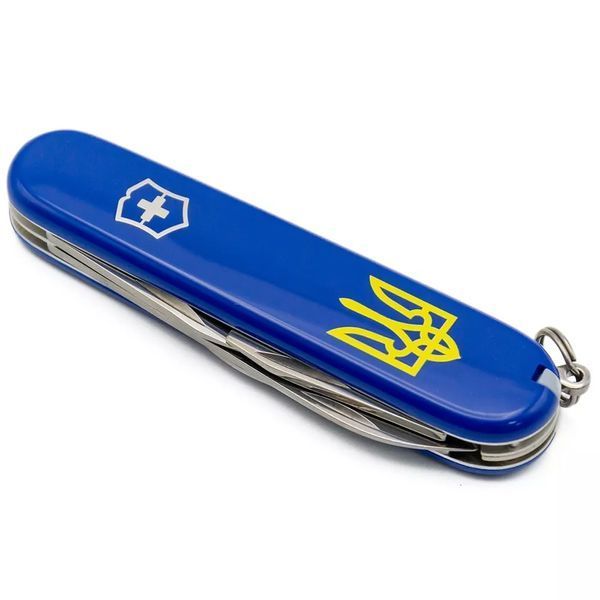 Швейцарский нож Victorinox Spartan Ukraine 91 мм 12 Трезубец желтый (1.3603.2_T0018u) V77553008 фото