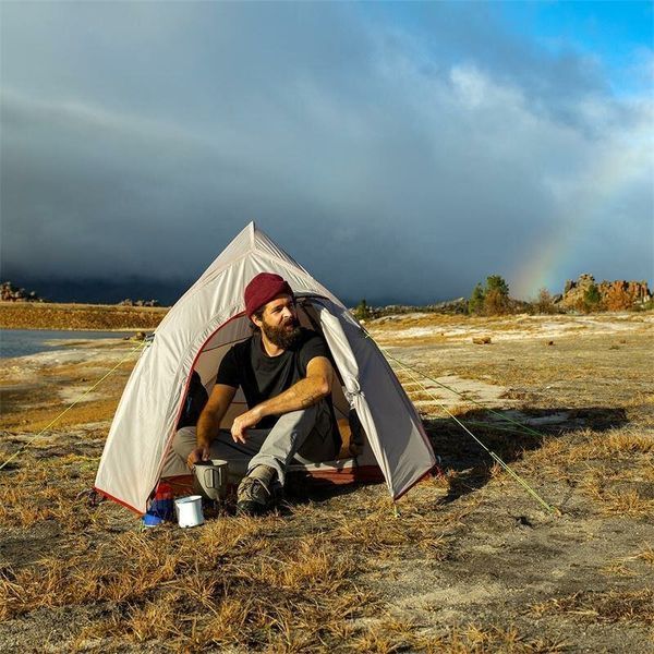 Намет надлегкий двомісний з футпринтом Naturehike Cloud Up 2 Updated NH17T001-T, 20D, Сірий 82967 фото
