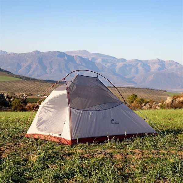 Намет надлегкий двомісний з футпринтом Naturehike Cloud Up 2 Updated NH17T001-T, 20D, Сірий 82967 фото