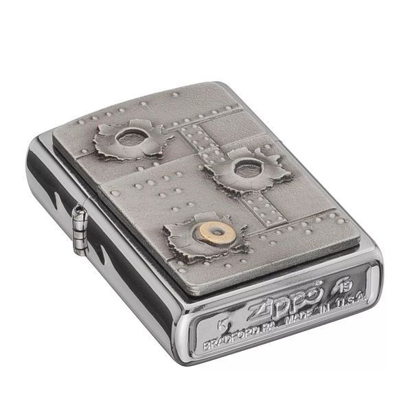 Запальничка Zippo Bullet Holes 3D Сліди від куль 2004519 V77553988 фото