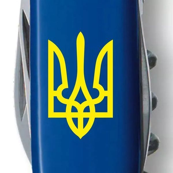 Швейцарский нож Victorinox Spartan Ukraine 91 мм 12 Трезубец желтый (1.3603.2_T0018u) V77553008 фото