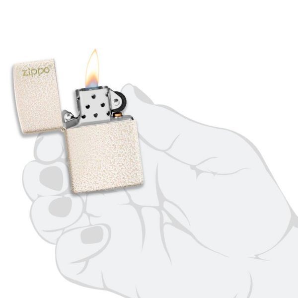 Запальничка Zippo Reg Mercury Glass Matte Logo 49181 ZL V77550770 фото