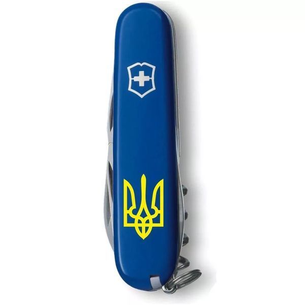 Швейцарский нож Victorinox Spartan Ukraine 91 мм 12 Трезубец желтый (1.3603.2_T0018u) V77553008 фото